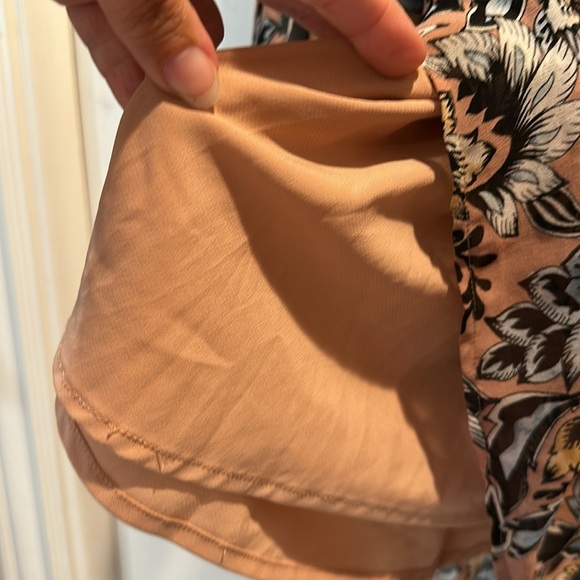 For Love & Lemons Gracie Floral V-Neck Chiffon Mini Dress S - Picture 8 of 11